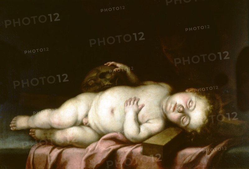The Infant Jesus Asleep on the Cross, 17th century. Creator: Bartolomé Esteban Murillo.