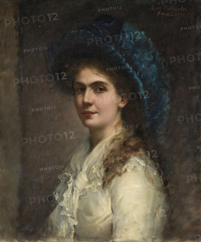 Self-portrait, 1885. Creator: Antonia de Bañuelos, Marquesa de Alcedo.