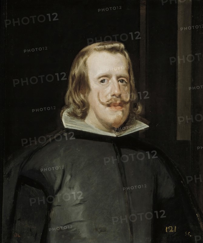 Philip IV in old age, c1653. Creator: Diego Velasquez.