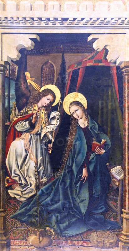 The Annunciation, c1500. Creator: Master of La Sisla.