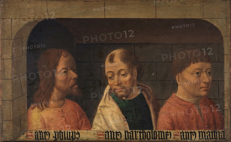 The Apostles Philip, Bartholomew, and Matthias, between c1490 and c1500. Creator: Master Pacully.