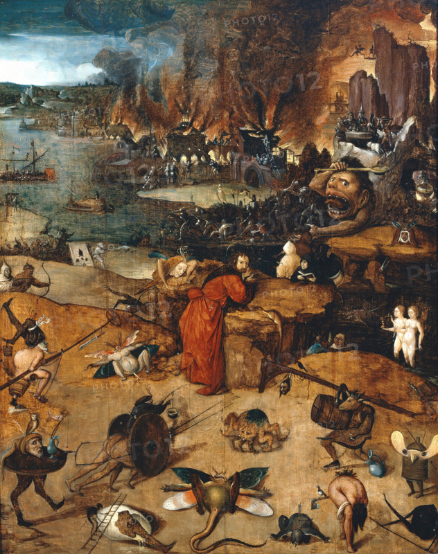 Temptation of St. Anthony, c1520. Creator: Hieronymus Bosch;Bosch, Hieronymus;Ambrosius Bosch;Jerome Bosch;Jeronimus Bosch;Bosch, Jheronimus;El Bosco;Jheronimus Bosch;Hieronymus Bosch van Aeken.