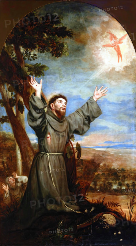 Stigmatization of Saint Francis of Assisi, c1651. Creator: Alonso Cano.