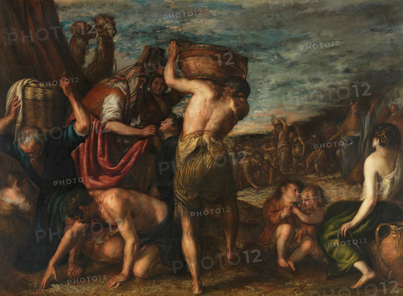 The Gathering of Manna, 2nd quarter of the 17th century. Creator: Diego Polo the Younger.