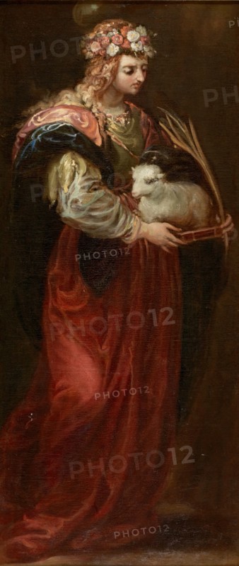 Saint Agnes, c1665. Creator: Francisco Rizi.