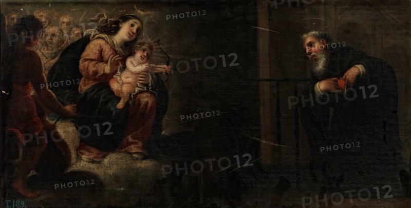 The Virgin and Child Piercing Saint Augustine's Heart, between c1663 and c1711. Creator: José García Hidalgo.