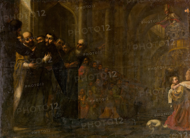 Ordination of Saint Augustine, between c1663 and c1711. Creator: José García Hidalgo.