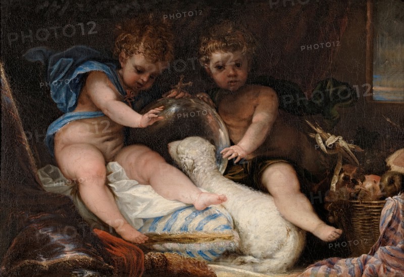 The Infant Jesus and Saint John, c1668. Creator: Juan Antonio de Frias y Escalante.