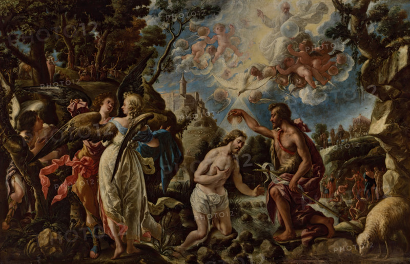 The Baptism of Christ, 17th century. Creator: Juan de Pareja.