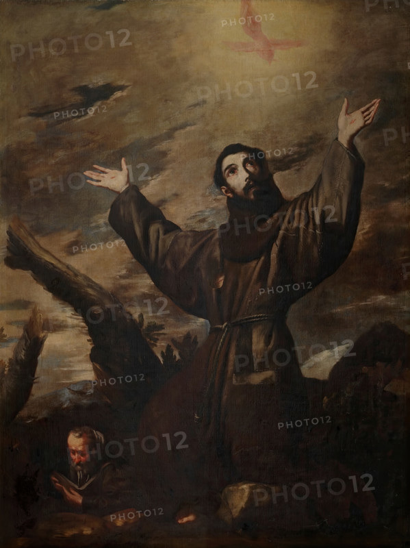 Saint Francis Receiving the Stigmata, 1644. Creator: Jusepe de Ribera.