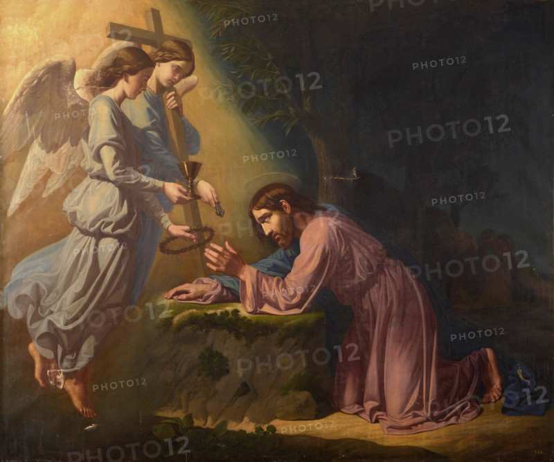 The Agony in the Garden, 1857. Creator: Mariano de la Roca y Delgado.