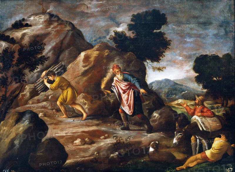 Abraham and Isaac on the Way to the Sacrifice, 17th century. Creator: Pedro Orrente.