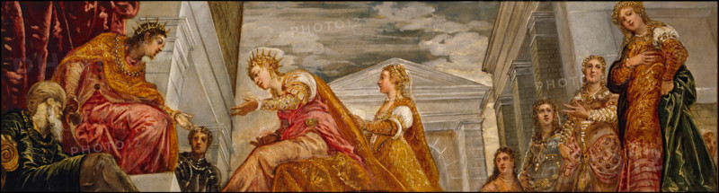 The Queen of Sheba and Solomon, c1555. Creator: Jacopo Tintoretto.
