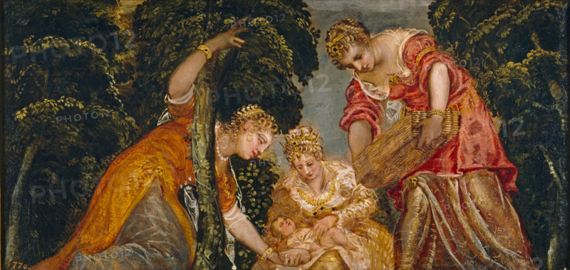Moses saved from the waters, c1555. Creator: Jacopo Tintoretto.