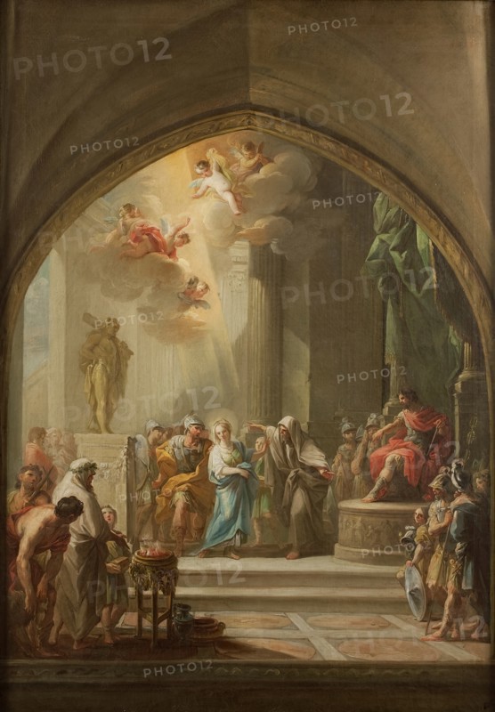 Saint Leocadia before the Praetor, between c1774 and c1775. Creator: Mariano Salvador de Maella.