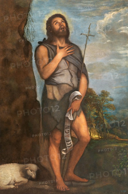 Saint John the Baptist, between c1550 and c1555. Creator: Titian.