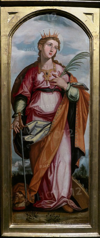 Saint Catherine, c1608. Creator: Francisco Pacheco.