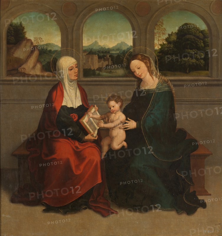 The Virgin, the Child, and Saint Anne, between c1540 and c1545. Creator: Juan Correa de Vivar.