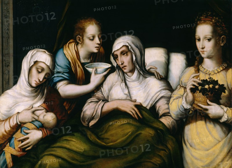The Birth of the Virgin, between c1562 and c1567. Creator: Luis de Morales.