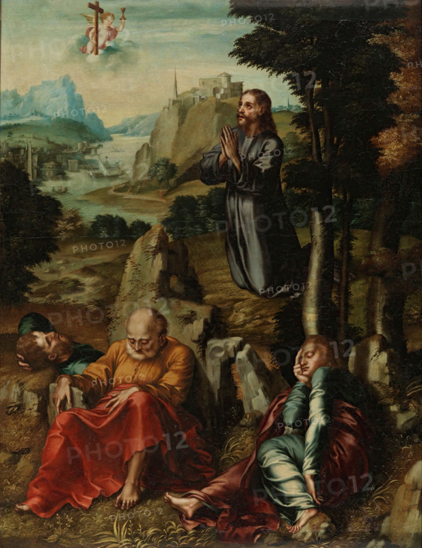 The Agony in the Garden, c1545. Creator: Luis de Morales.