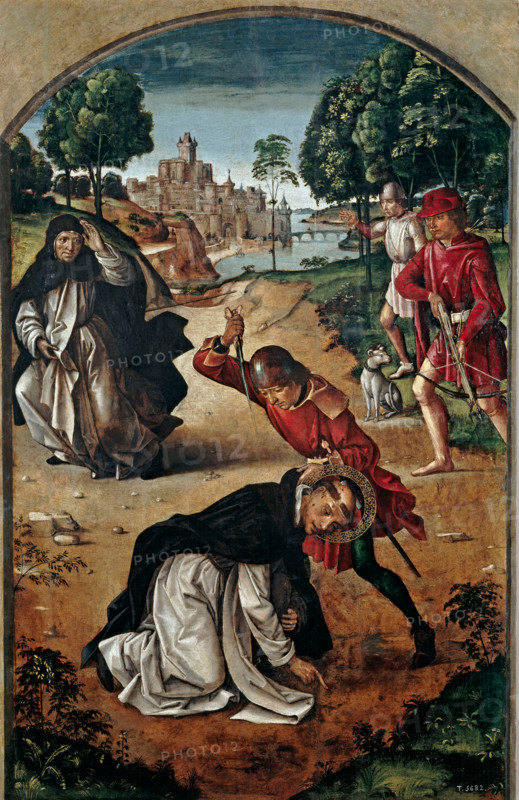 The Death of Saint Peter Martyr, between c1493 and c1499. Creator: Pedro Berruguete.