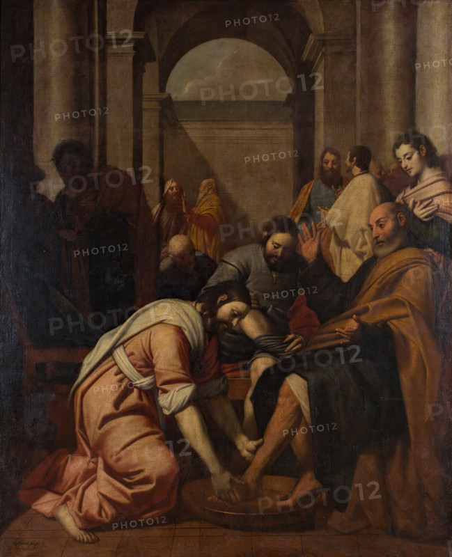 Jesus Washing Peter's Feet, 1657. Creator: Antonio Arias Fernández.