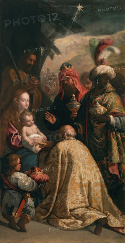 The Adoration of the Magi, second quarter of the 17th century. Creator: Disciple of Eugenio Cajés.