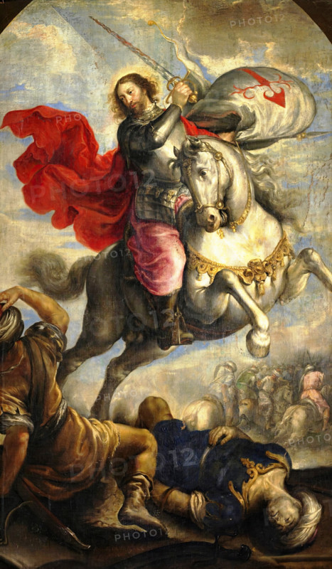 The Apostle James on horseback, 1649.  Creator: Francisco Camilo.