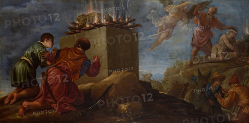 Sacrifice of Isaac, 1668. Creator: Juan Antonio de Frias y Escalante.