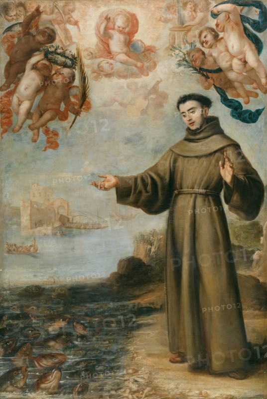 Saint Anthony preaching to the fish, 1646. Creator: Juan Carreno de Miranda.