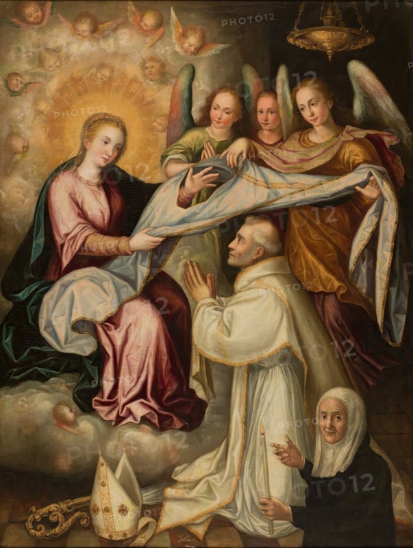 The bestowal of the chasuble upon Saint Ildefonso, c1600.  Creator: Juan Sanchez Cotan.