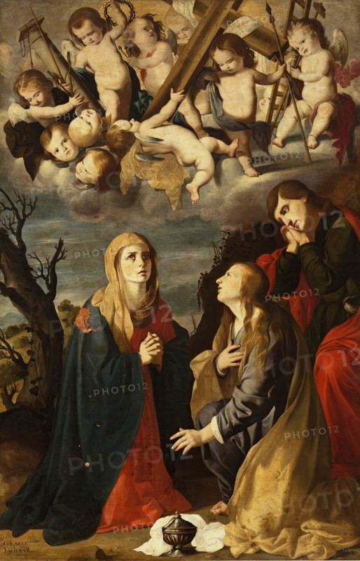 The Virgin with the Magdalene and Saint John, 1651. Creator: Mateo Gilarte.