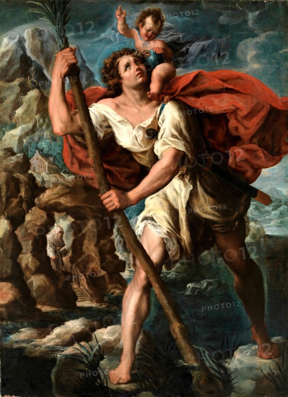 Saint Christopher, late 16th-early 17th century. Creator: Orazio Borgianni.
