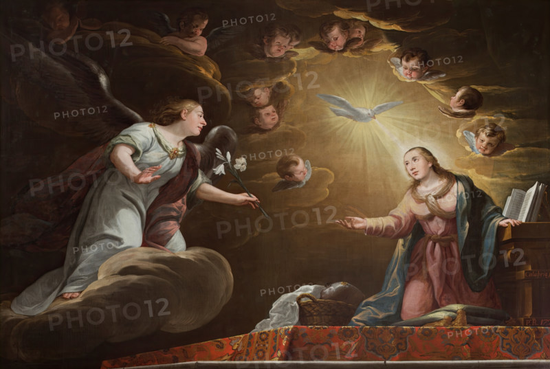 The Annunciation, 1720. Creator: Pedro de Calabria.