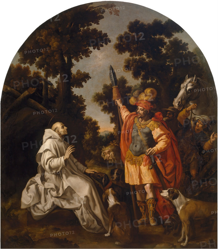 Meeting of Saint Bruno with the Count of Sicily and Calabria, 1626. Creator: Vicencio Carducho.