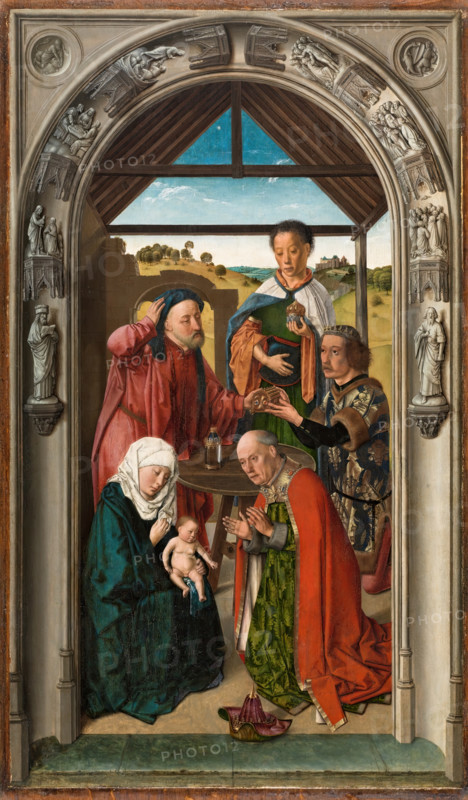The Adoration of the Magi, c1445. Creators: Dieric Bouts, Workshop of Dieric Bouts.