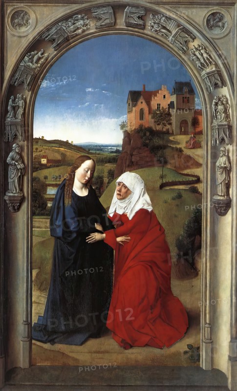 The Visitation, c1445. Creators: Dieric Bouts, Workshop of Dieric Bouts.