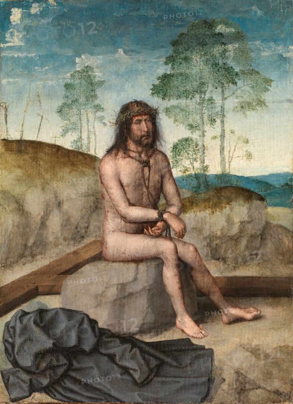 Christ on the cold stone, c1496-c1497. Creator: Juan de Flandes, the Elder.