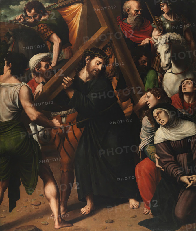 Christ on the way to Calvary, 1536-1538. Creators: Juan de Joanes, Vicente Macip.