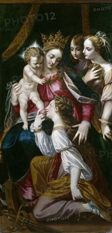 The Mystic Marriage of Saint Catherine, 1578. Creator: Alonso Sanchez Coello.