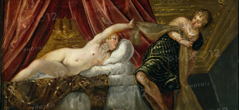 Joseph and Potiphar's Wife, c1555. Creator: Jacopo Tintoretto.