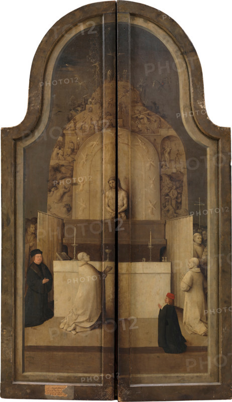 The Mass of Saint Gregory, c1494. Creator: Hieronymus Bosch.