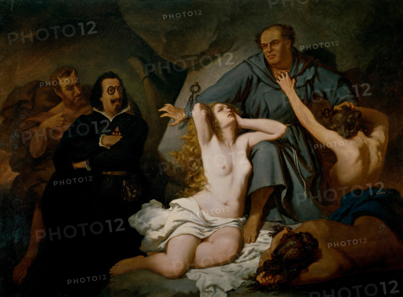 Luther: Subject Taken from a "Dream of Hell" by Quevedo, 1858. Creator: Francisco Sans y Cabot.