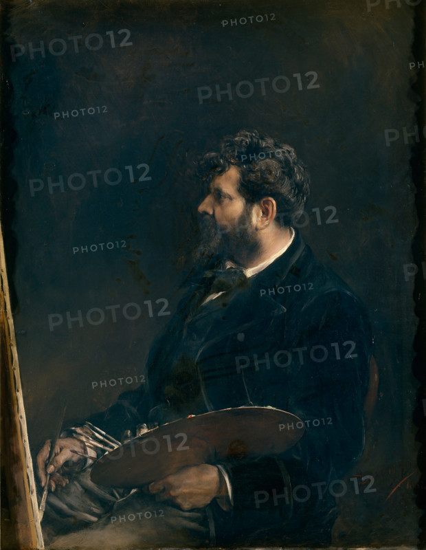 Self-Portrait, 1884. Creator: Francisco Domingo Marques.