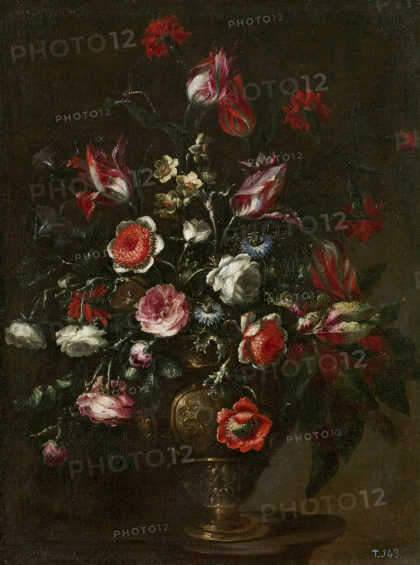 Vase of Flowers, c1676. Creator: Bartolome Perez.