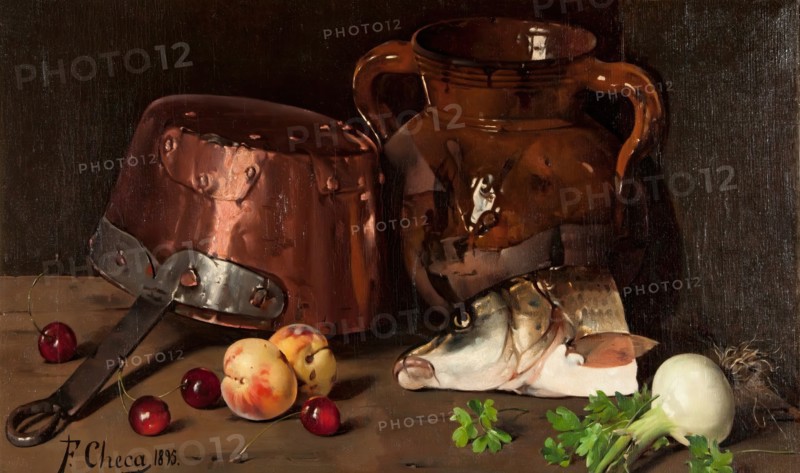 Still Life, 1895. Creator: Felipe Checa.