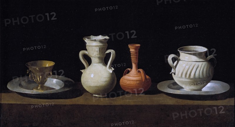 Still Life with Pots, c1650. Creator: Francisco de Zurbaran.
