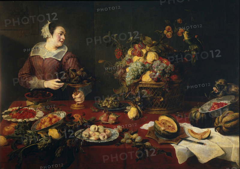 Still Life with a Maid, c1633. Creator: Frans Snyders.