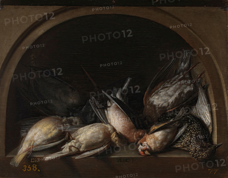 Still Life with Game Fowl, 1615. Creator: Herman von Vollenhove.