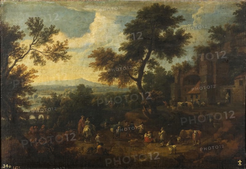 Rest on the road, between 1674 and 1717. Creator: Adriaen Frans Boudewyns.